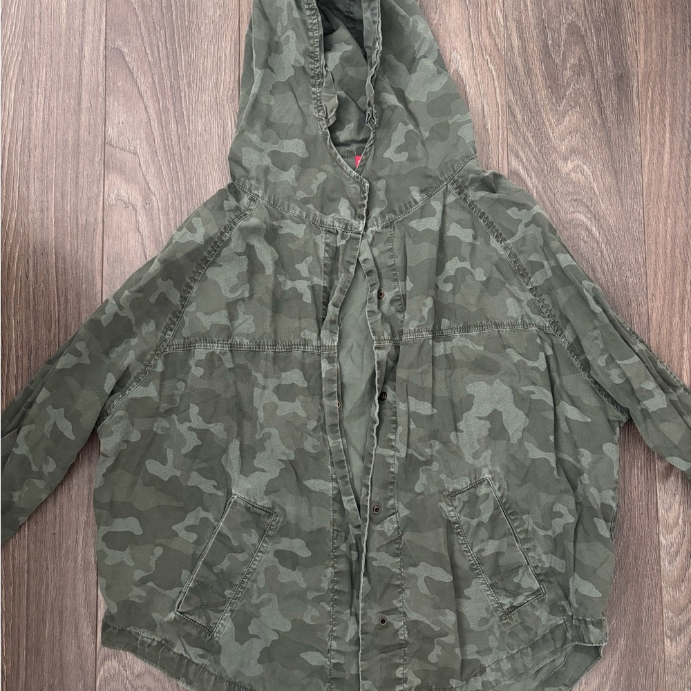 Kids Green Camouflage Jacket